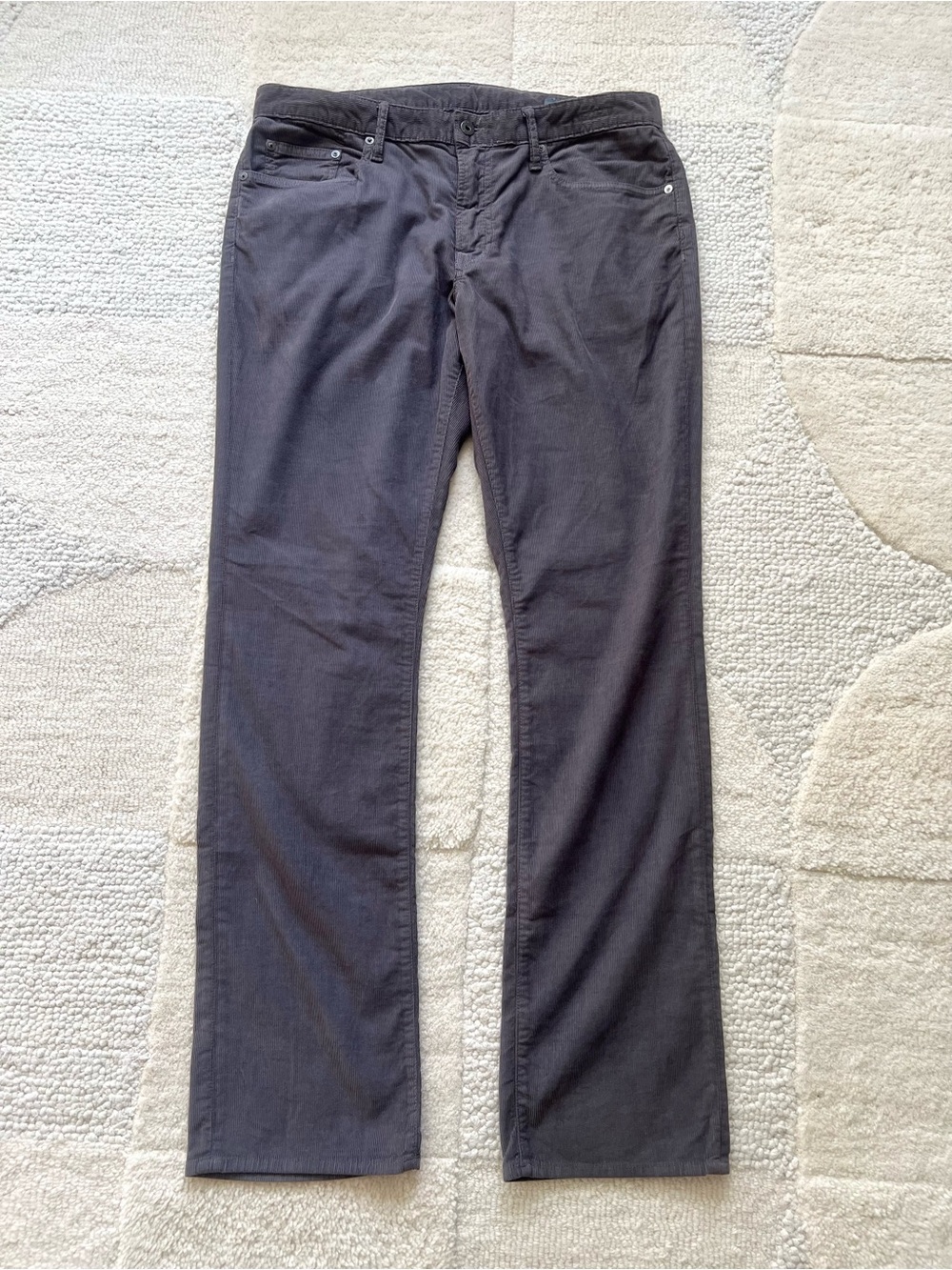 Bonobos Men’s Size 35x34 Gray Corduroy Pants Straight Fit